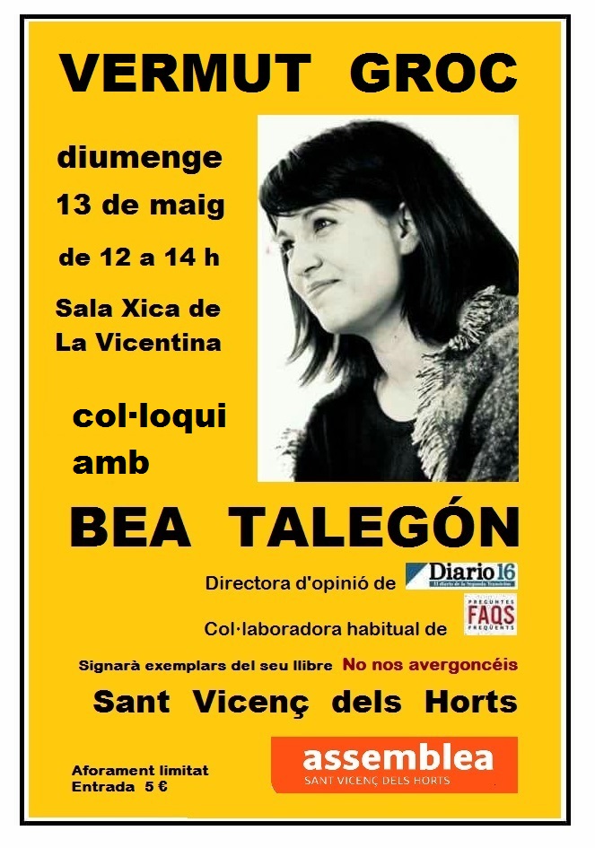 Vermut groc - Col·loqui amb Bea Talegón