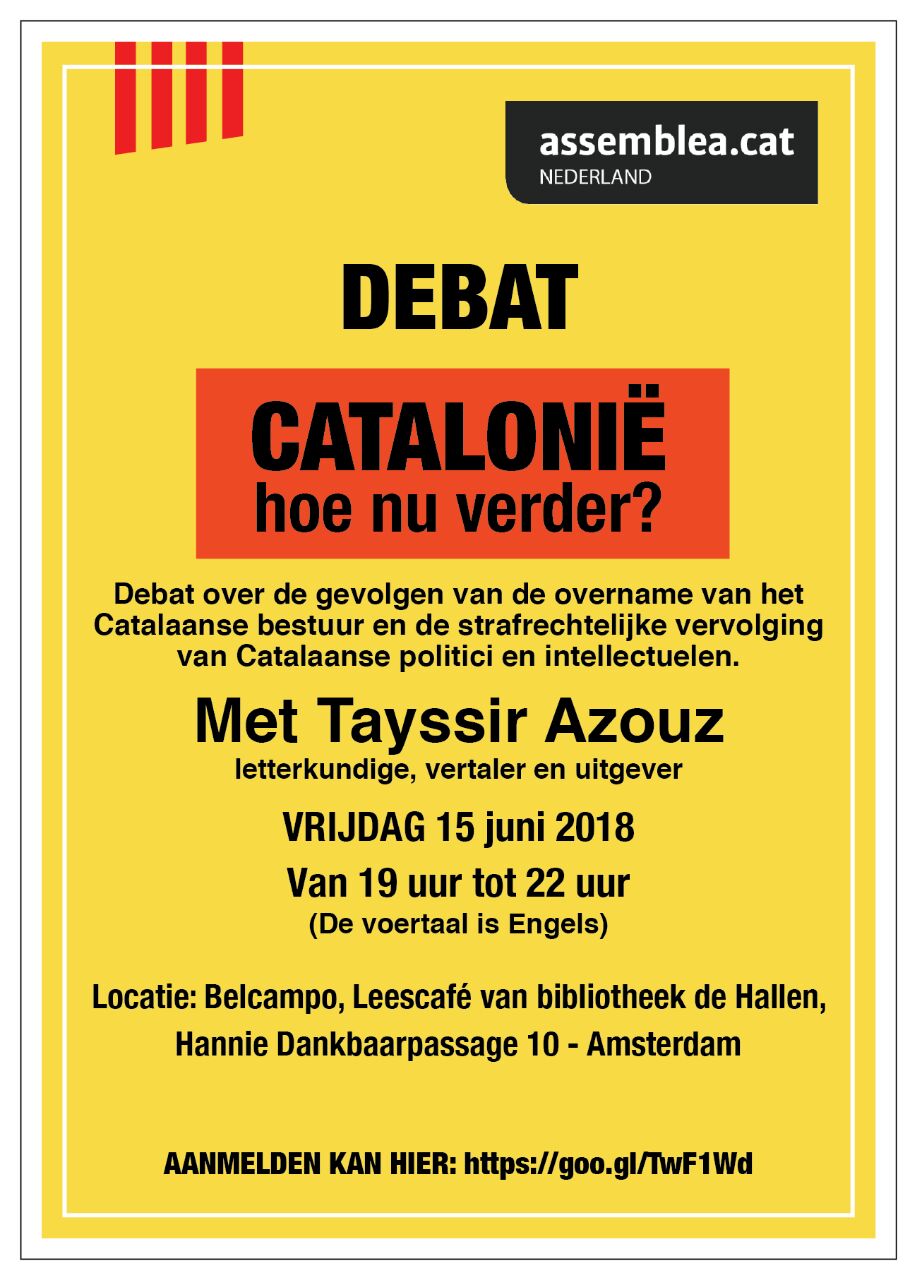 Amsterdam - Debat "Catalonië hoe nu verder?"
