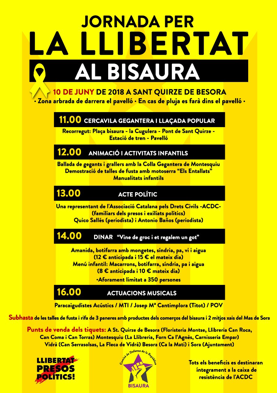 Sant Quirze de Besora - Jornada per la llibertat al Bisaura