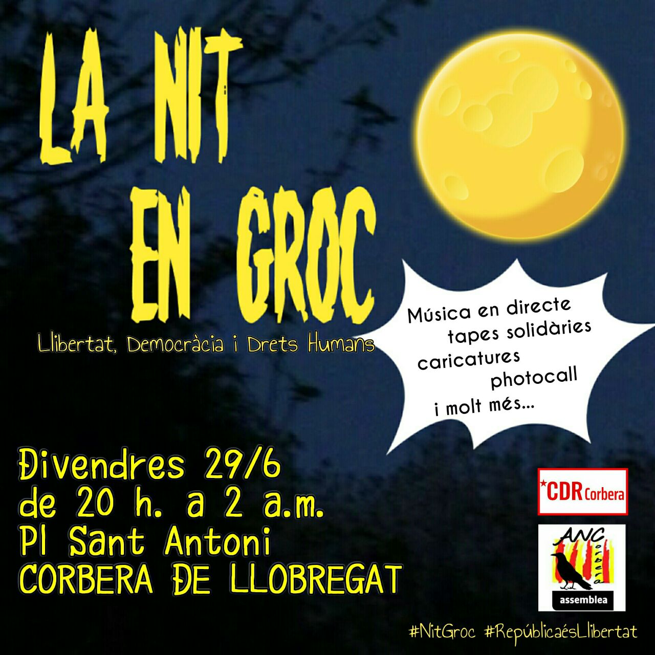 Corbera de Llobregat - La nit en groc