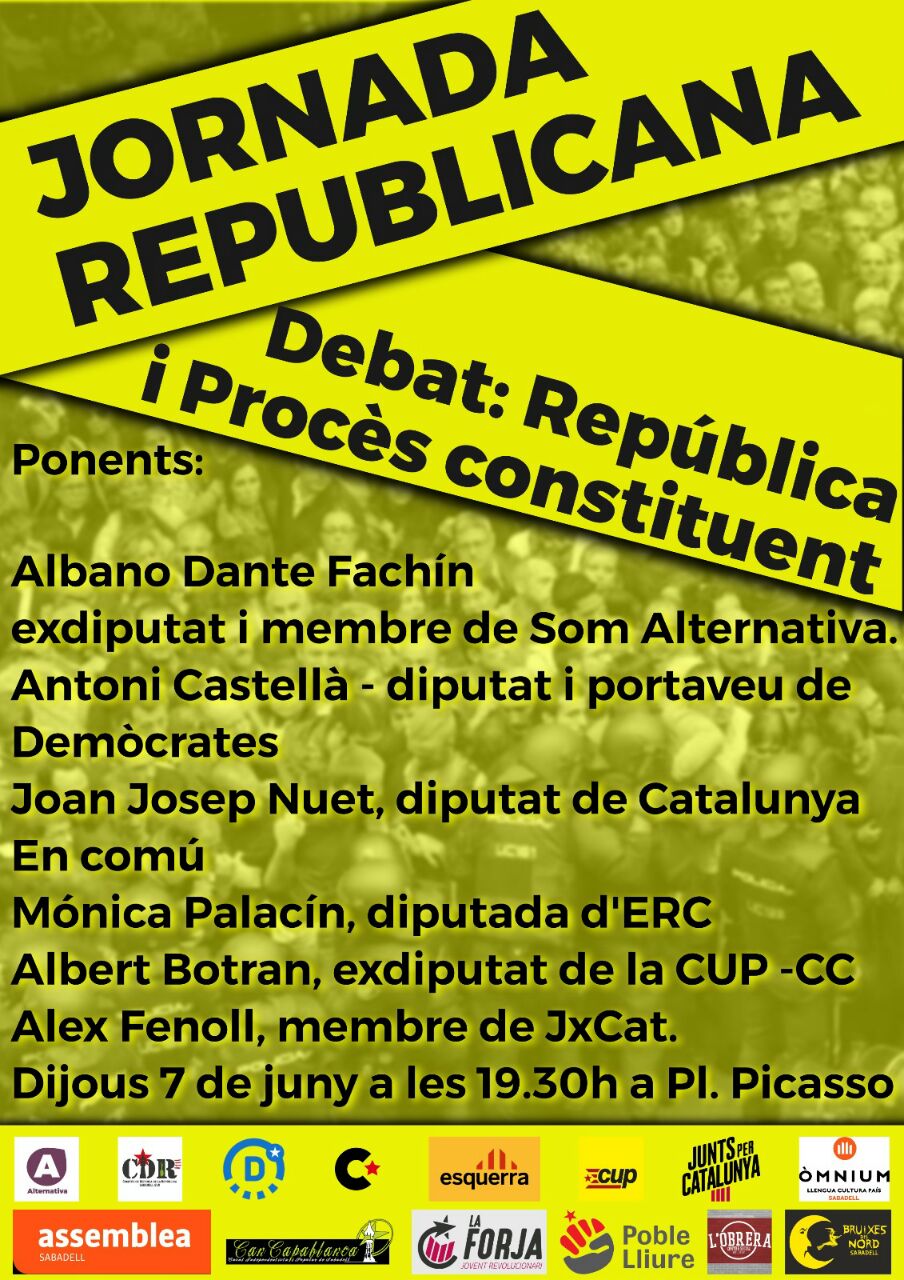 Sabadell - Jornada republicana - Debat: República i procés constituent