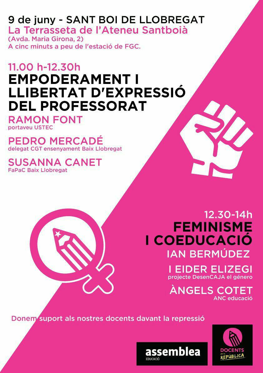 Sant Boi - Empoderament i Llibertat d'Expressió del Professorat; Feminisme i Coeducació