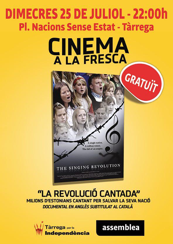 Cinema a la fresca: Projecció de "La revolució cantada"