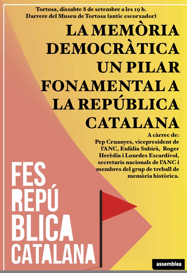 La memòria democràtica, un pilar per la República catalana