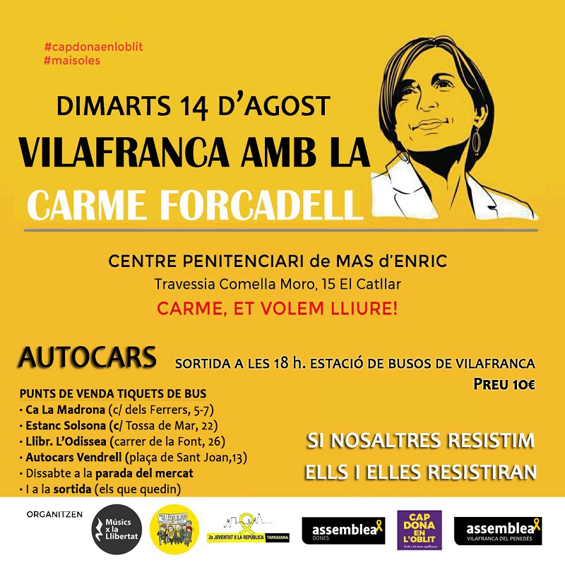 Vilafranca amb la Carme Forcadell