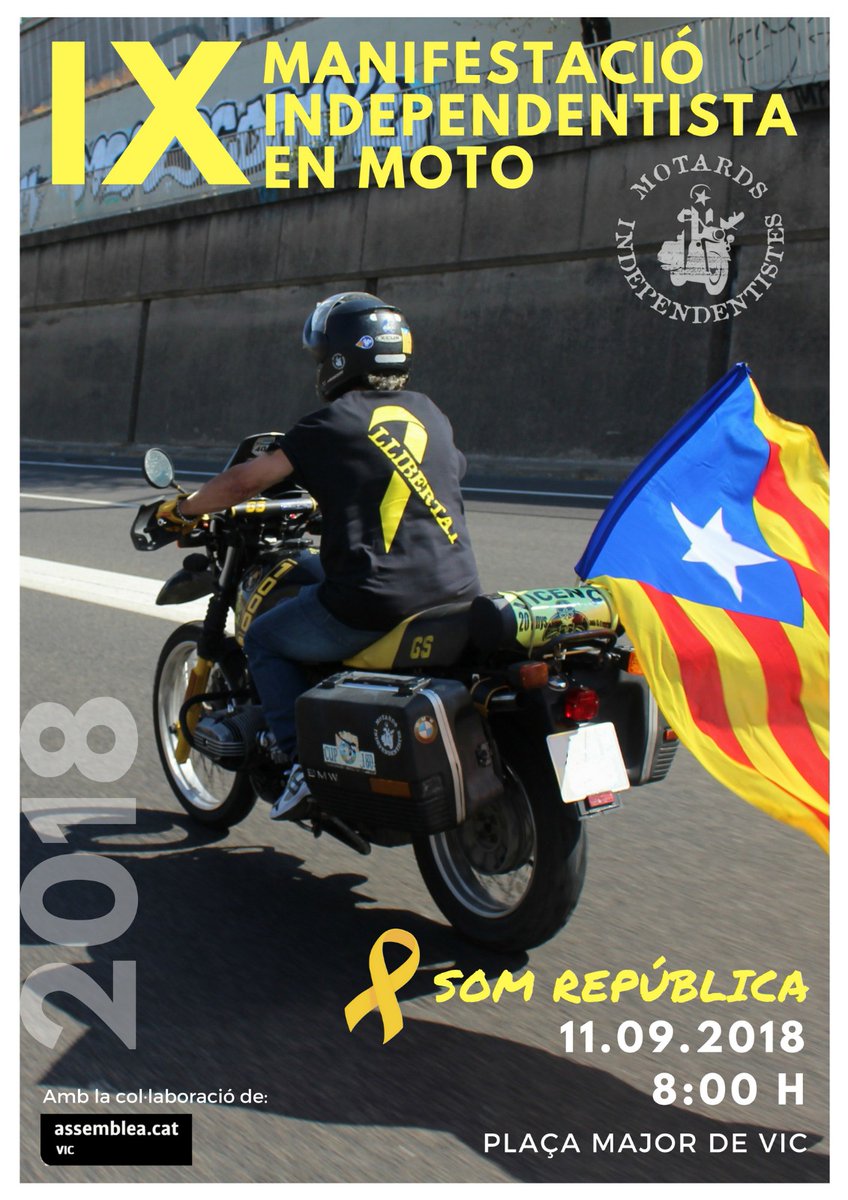 IX manifestació independentista en moto amb els Motards. Som República