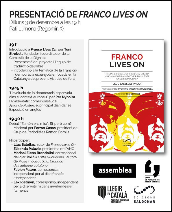 Presentació del llibre 'Franco lives on', de Lluc Salellas