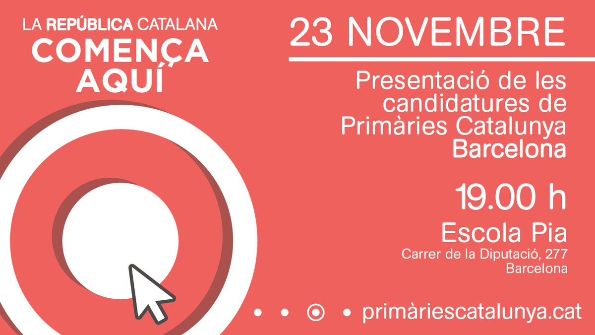 Primàries Catalunya presenta els candidats definitius a la ciutat de Barcelona