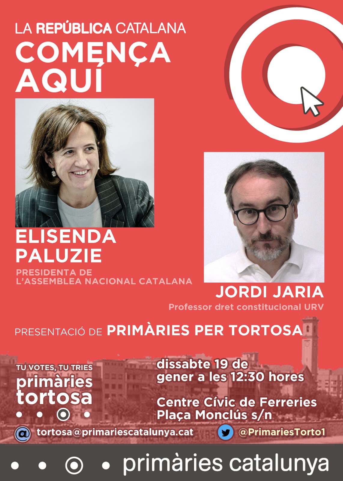 Presentació Primàries per Tortosa, amb Elisenda Paluzie