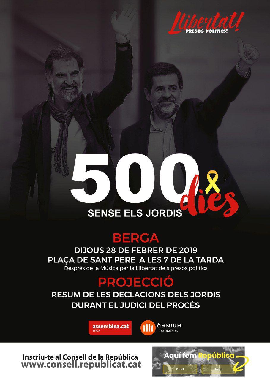 500 dies sense els Jordis