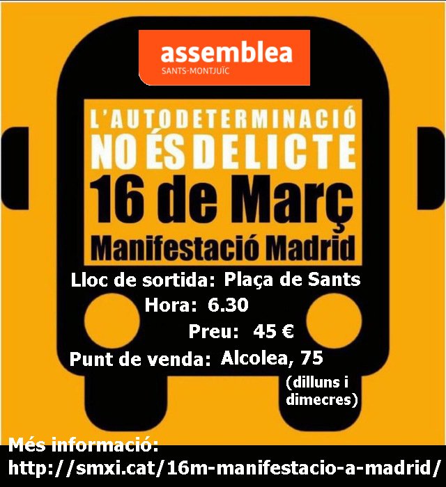 Viatge a Madrid el 16 de març