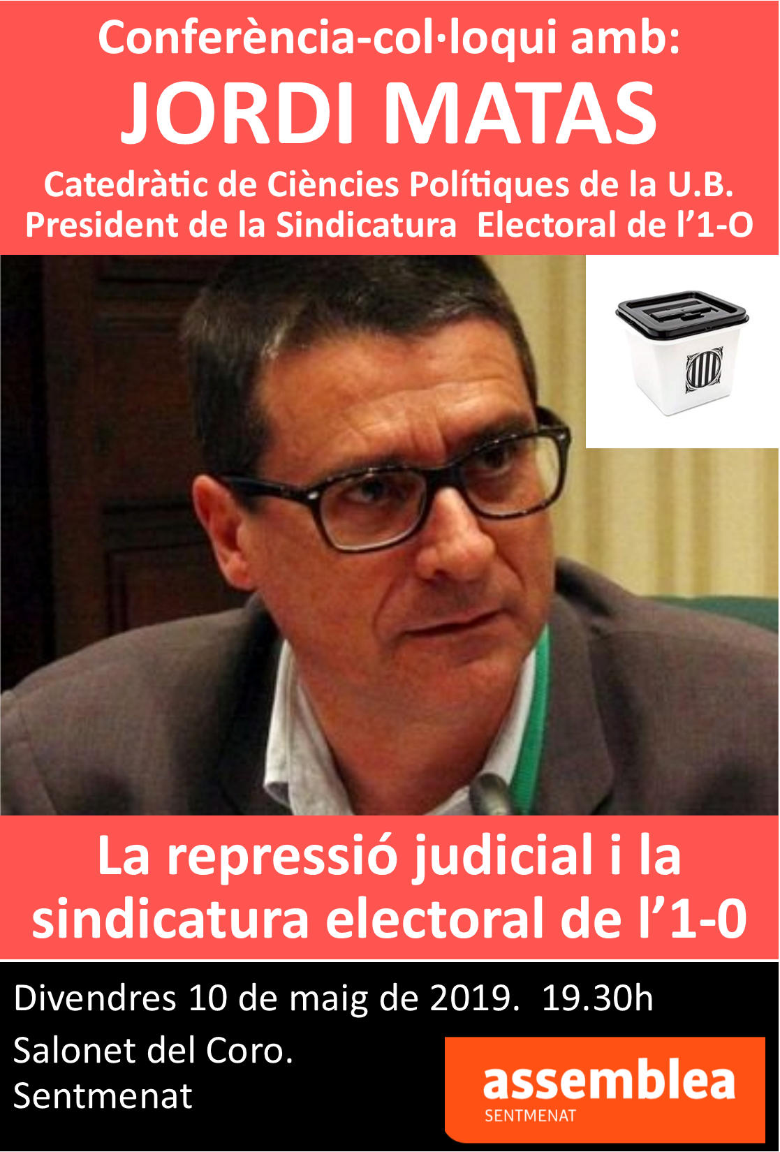 La represió judicial i la sindicatura electoral de l' 1 octubre