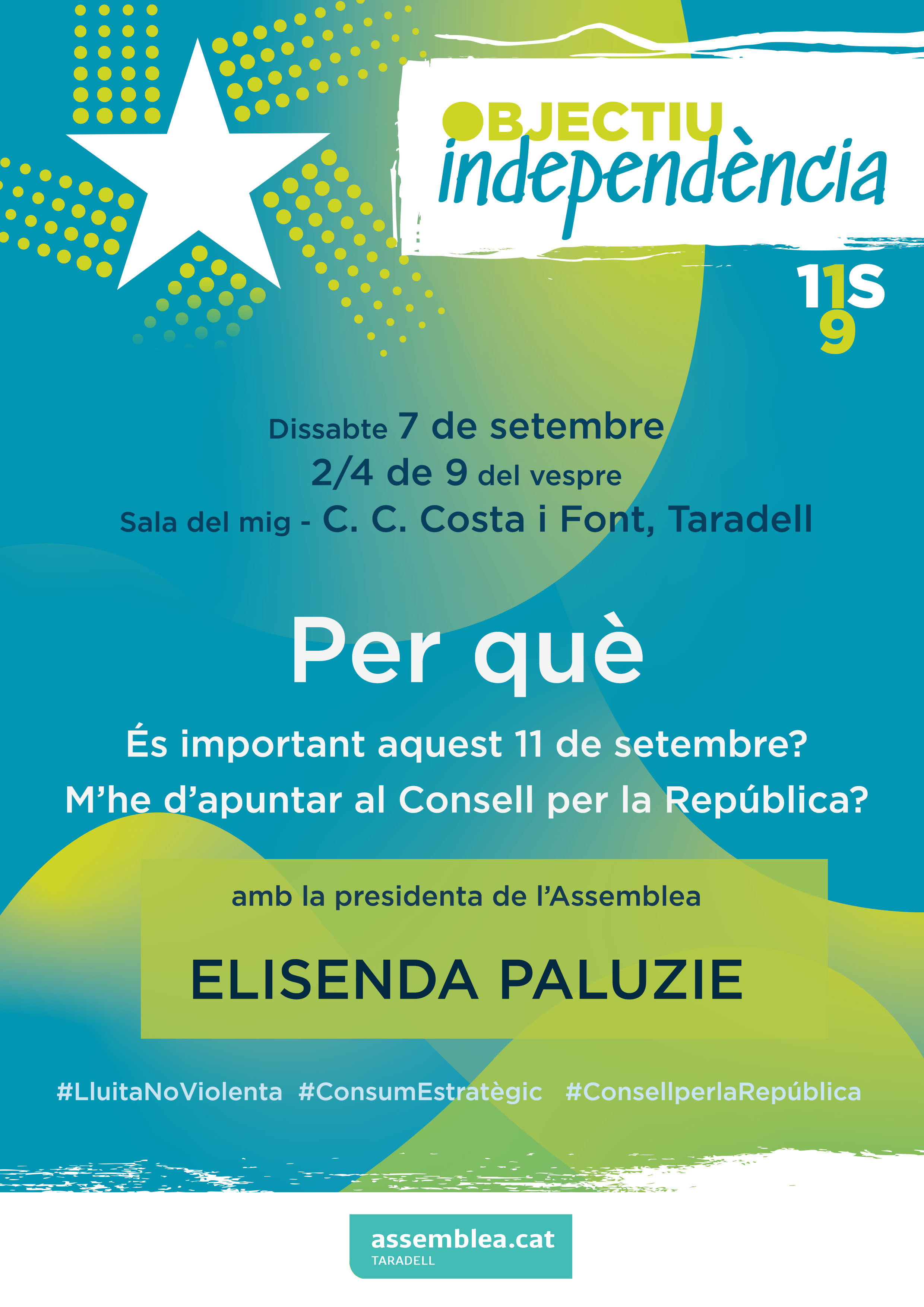 Xerrada amb Elisenda Paluzie: per què és important aquest 11 de Setembre?