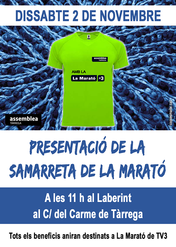 Presentació samarreta Marató TV3