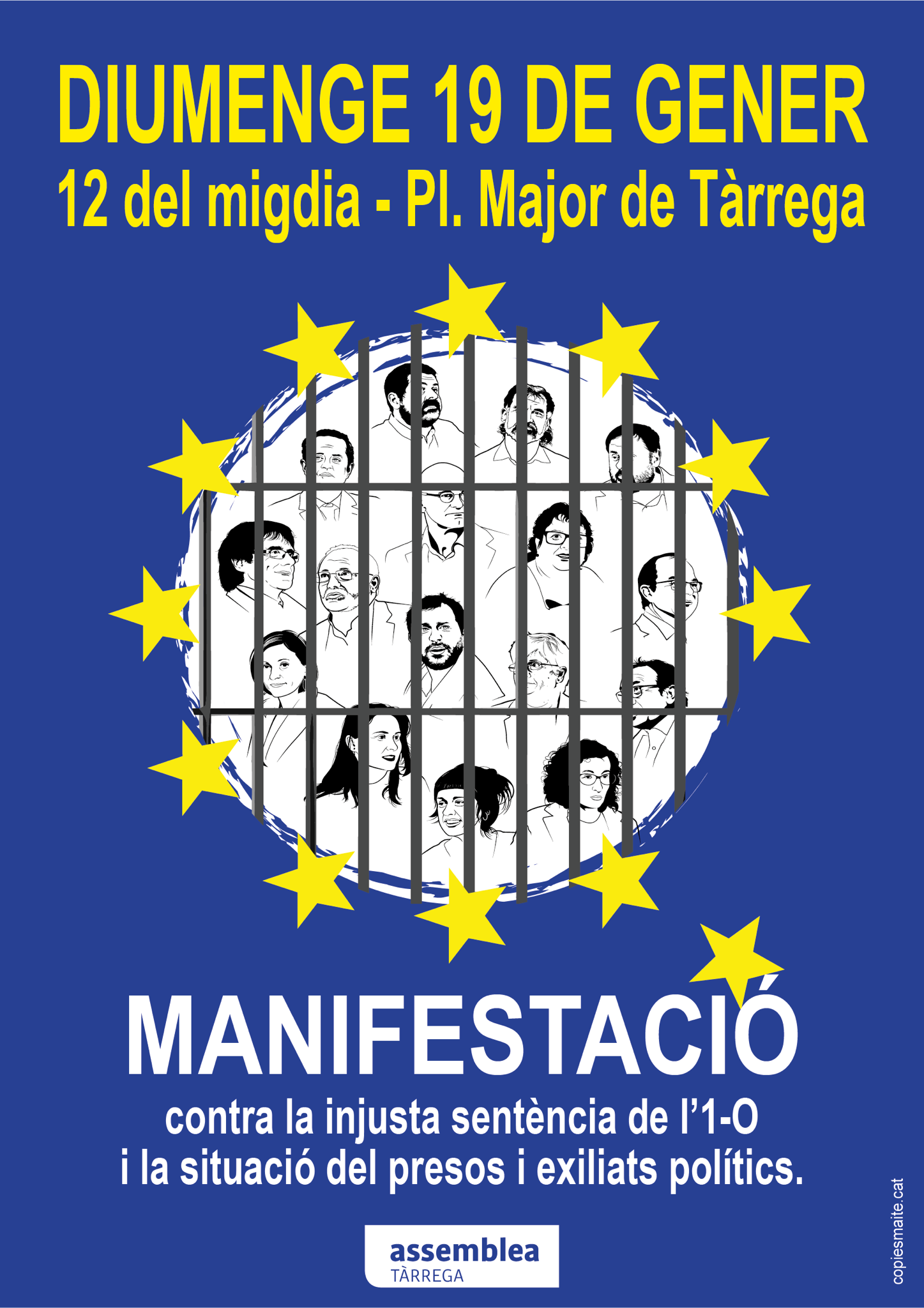 Manifestació contra la sentència, presos i exiliats polítics, i la repressió
