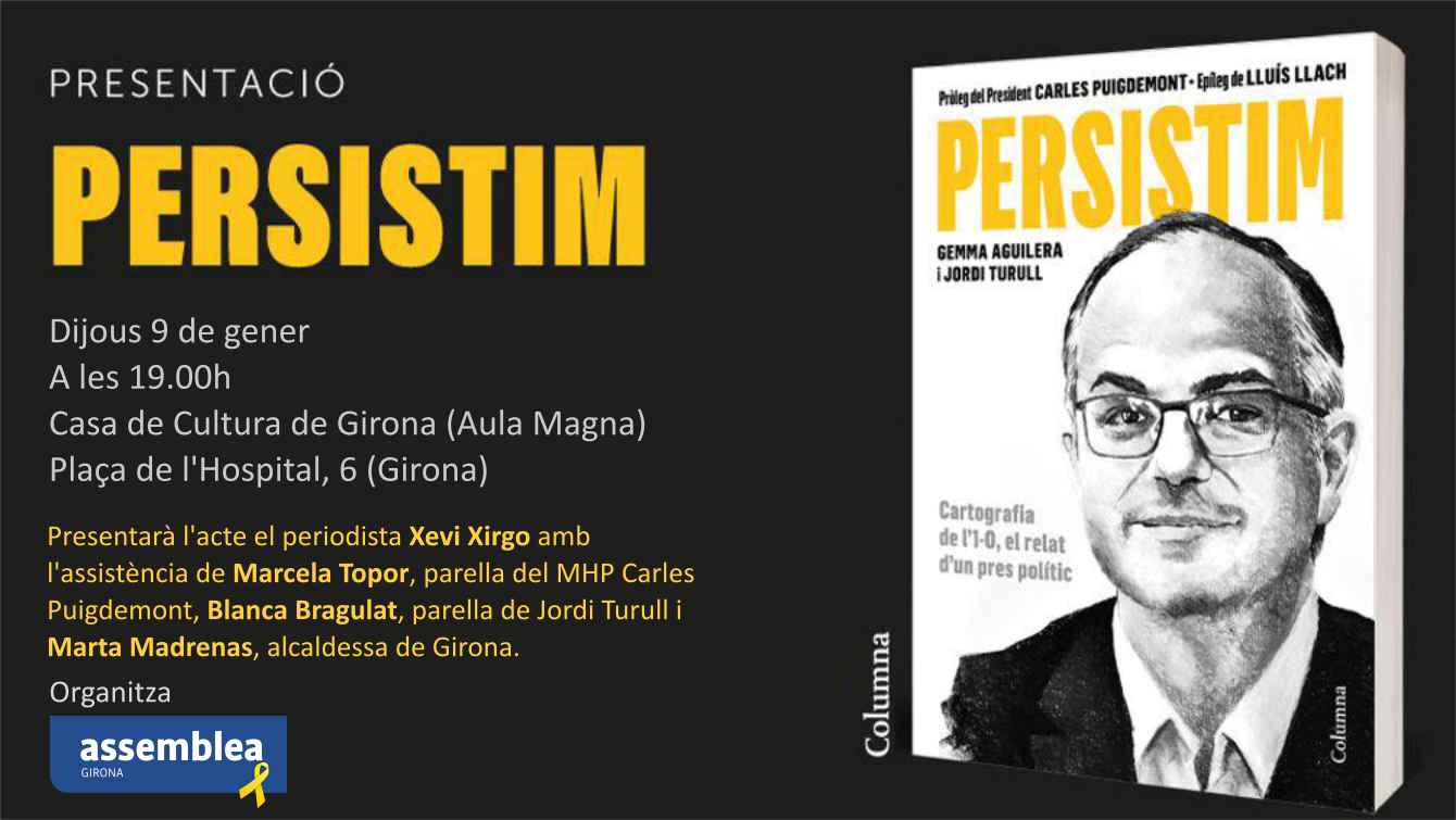 Presentació de 'Persistim', de Jordi Turull i Gemma Aguilera