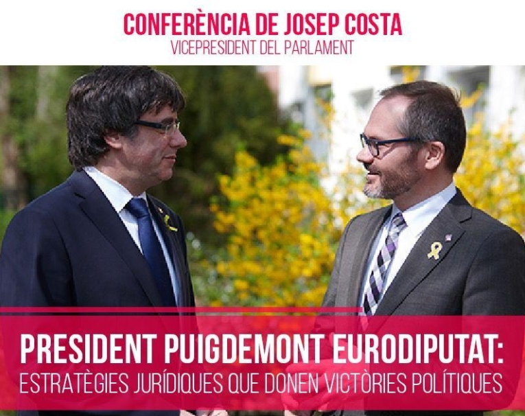President Puigdemont eurodiputat. Estratègies jurídiques que donen victòries polítiques.