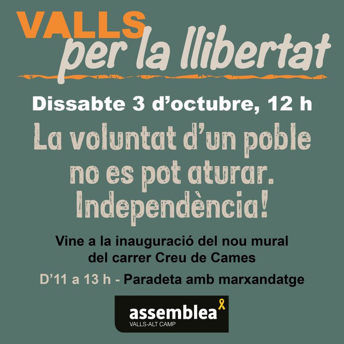 Valls per la Llibertat - La voluntat d'un poble no es pot aturar