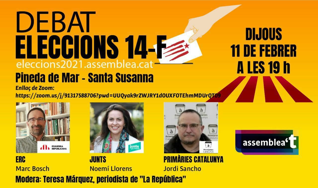Debat eleccions 14F - Pineda de Mar