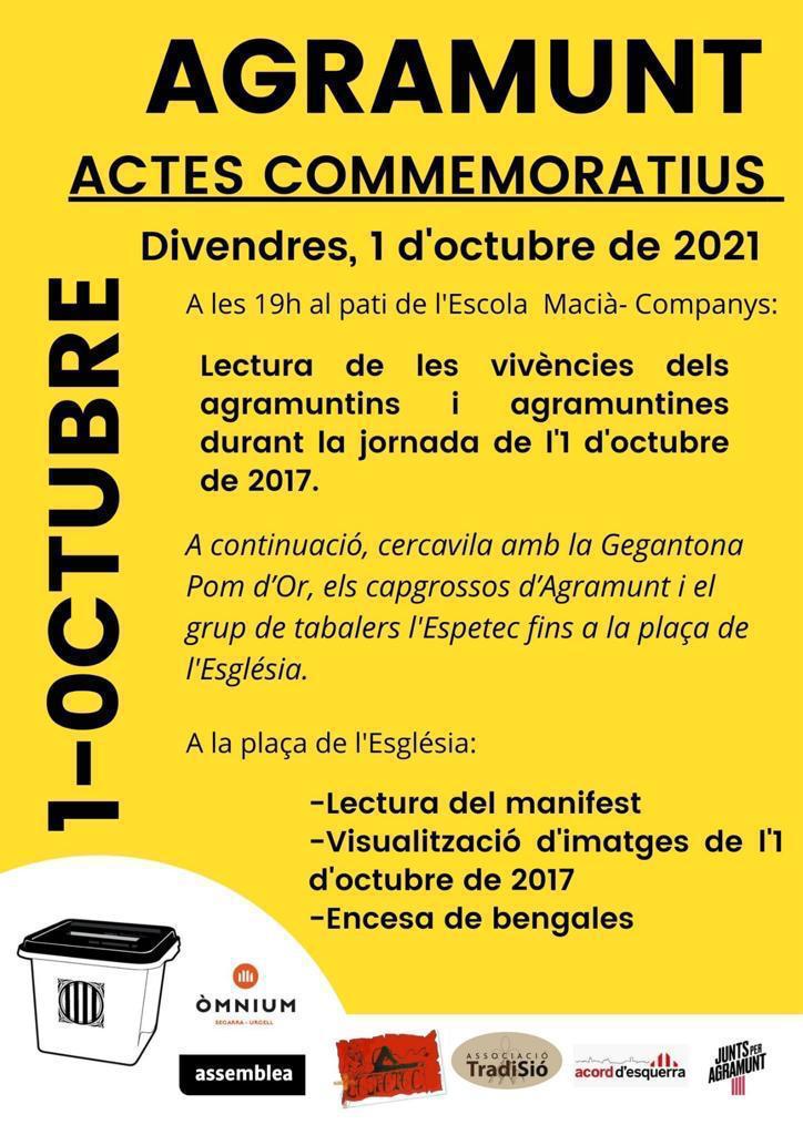 1-Octubre - actes commemoratius