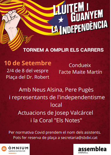 Lluitem i guanyem la independència - Sabadell