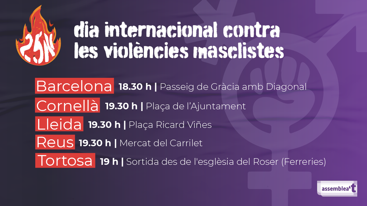 25-N: Dia internacional contra les violències masclistes