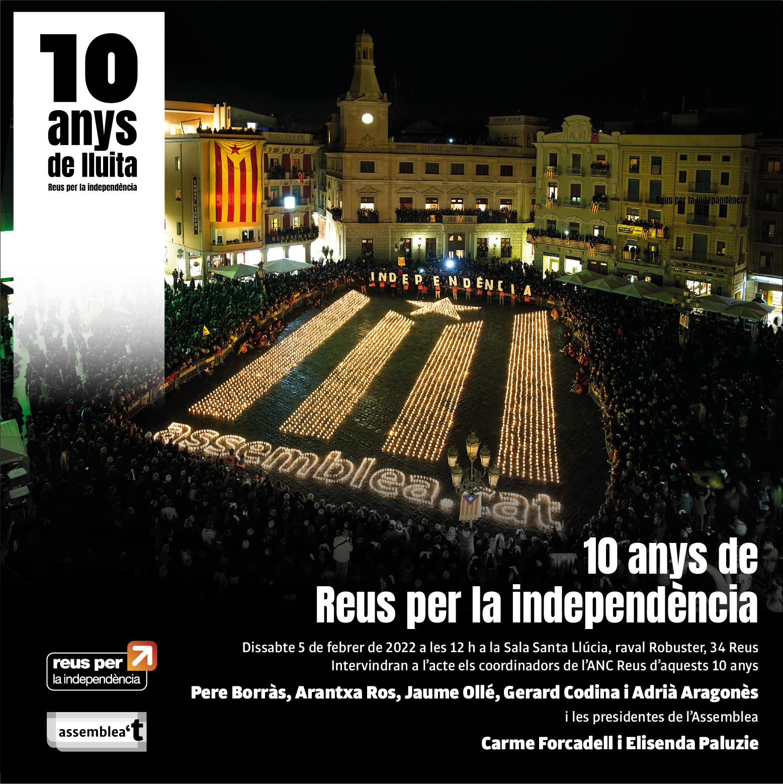 10 anys de Reus per la Independència