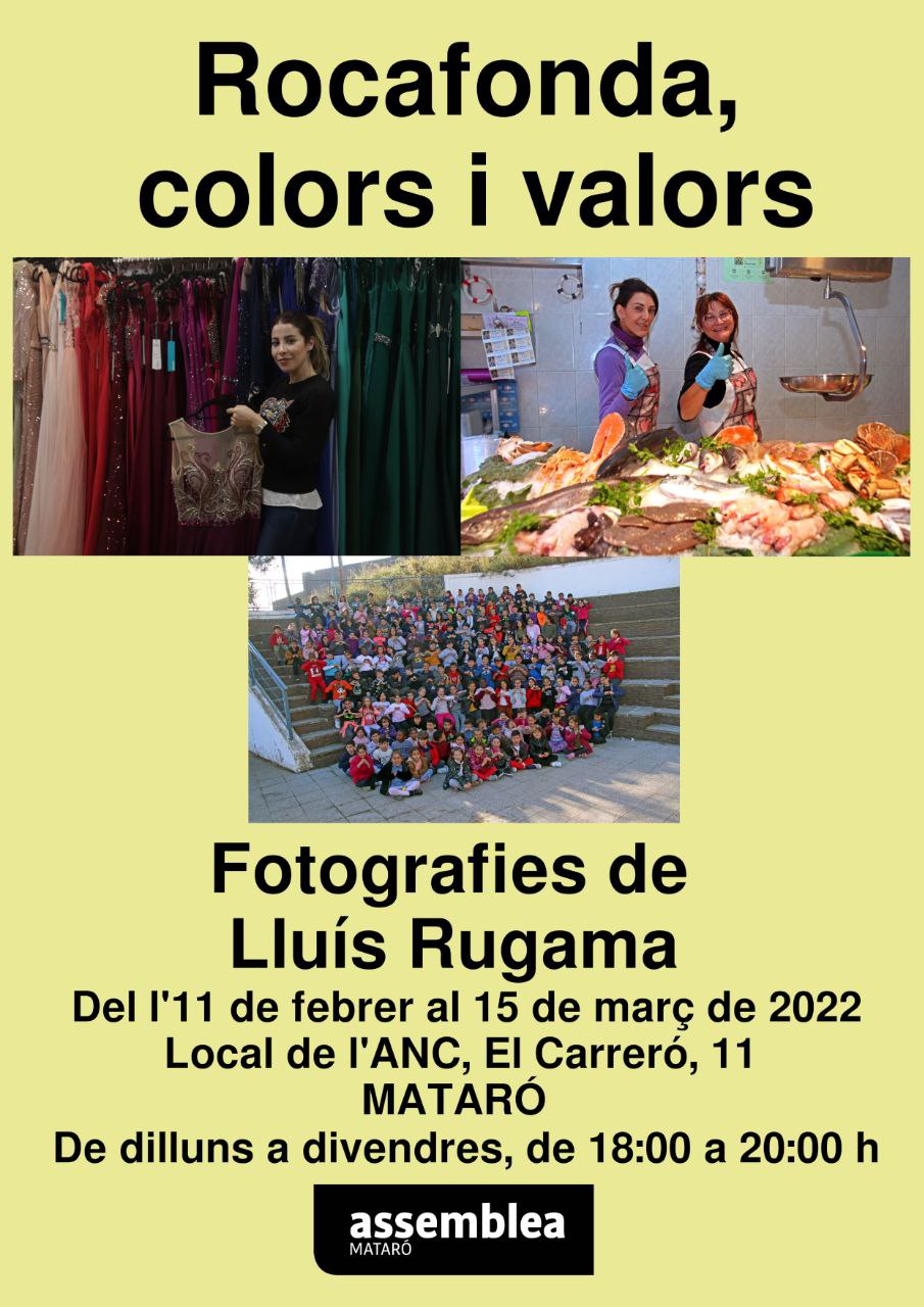 Exposició "Rocafonda, colors i valors" de Lluís Rugama