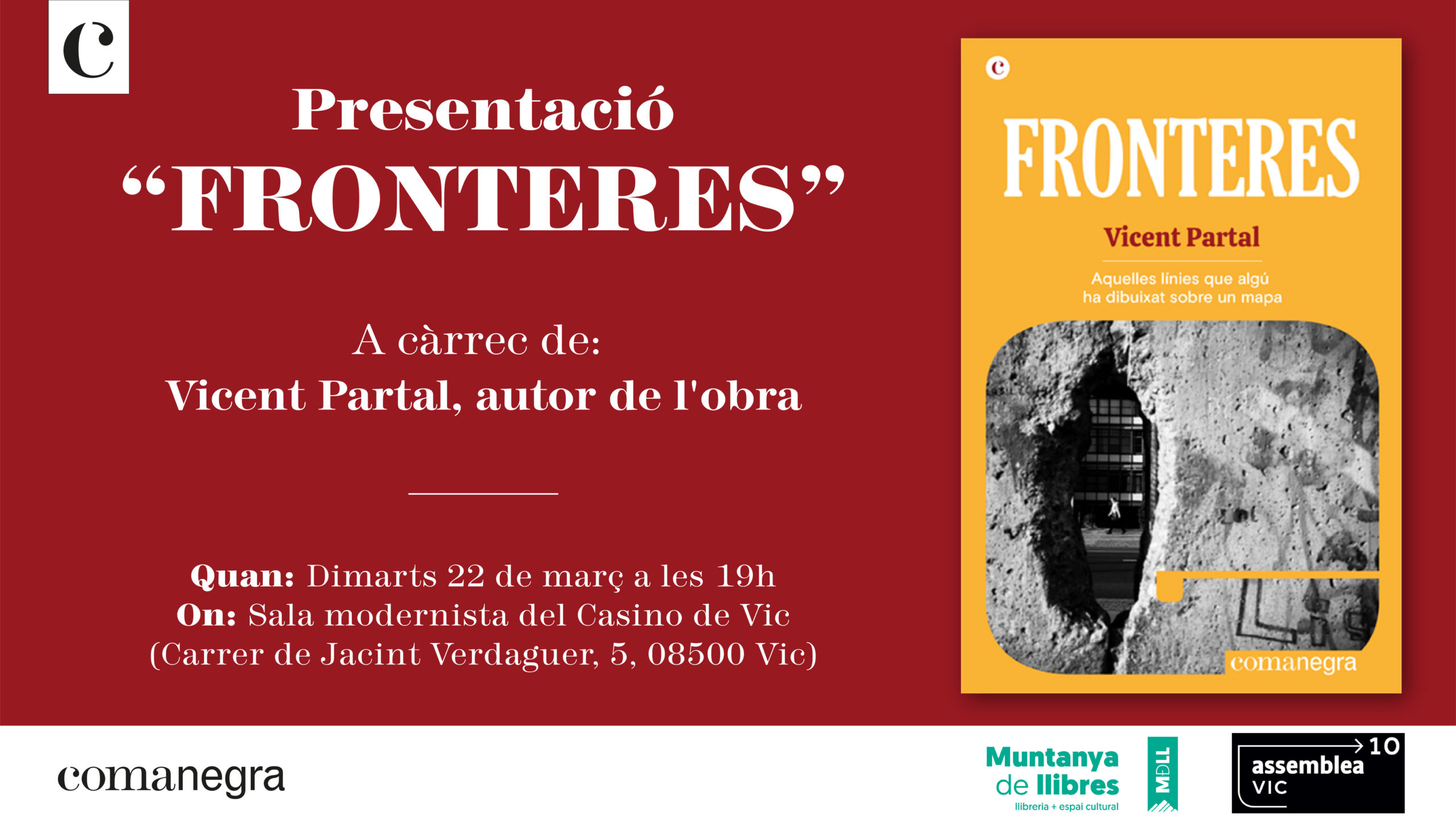 Presentació del llibre "FRONTERES" de Vicent Partal