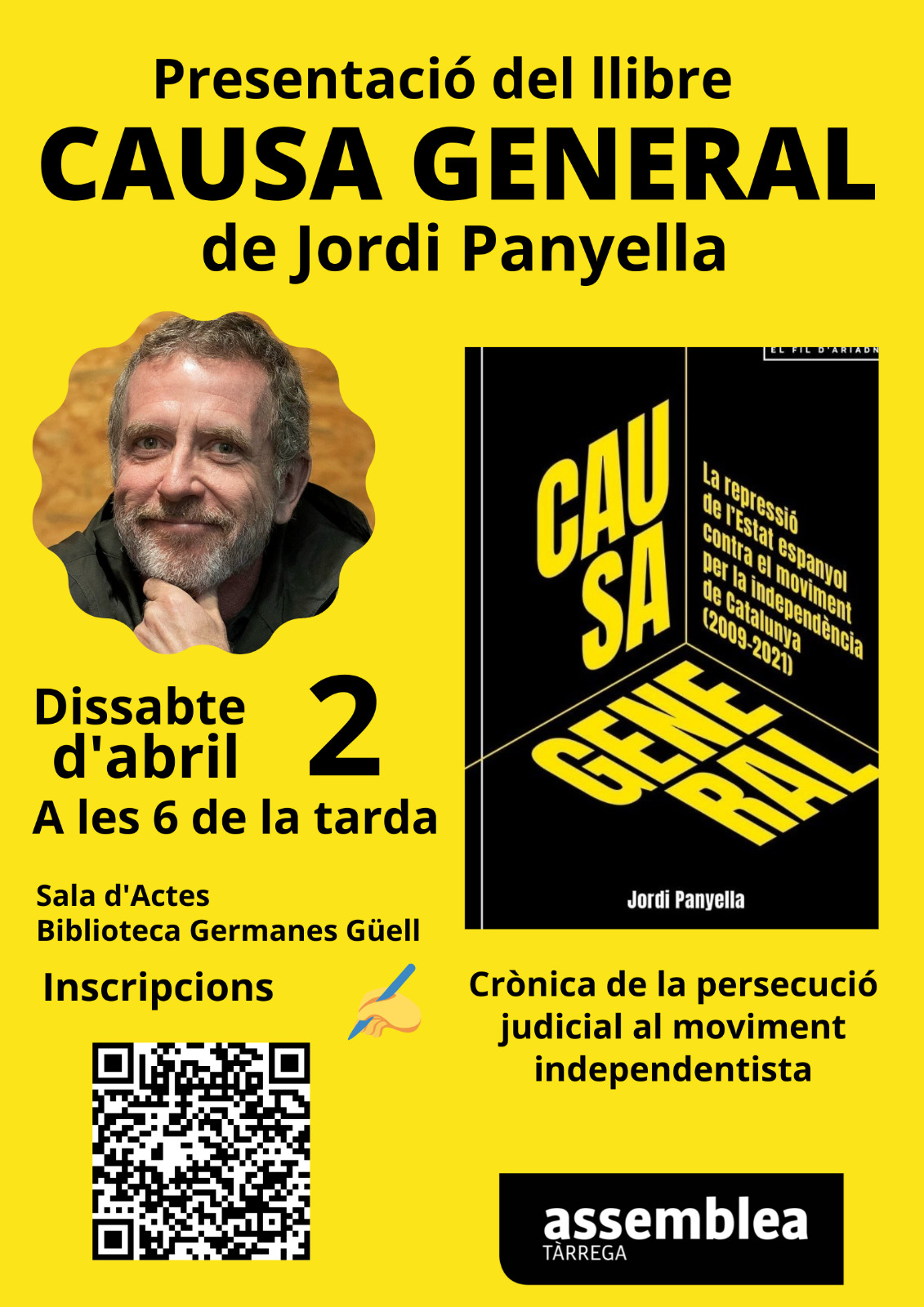Presentació del llibre 'Causa general', de Jordi Panyella