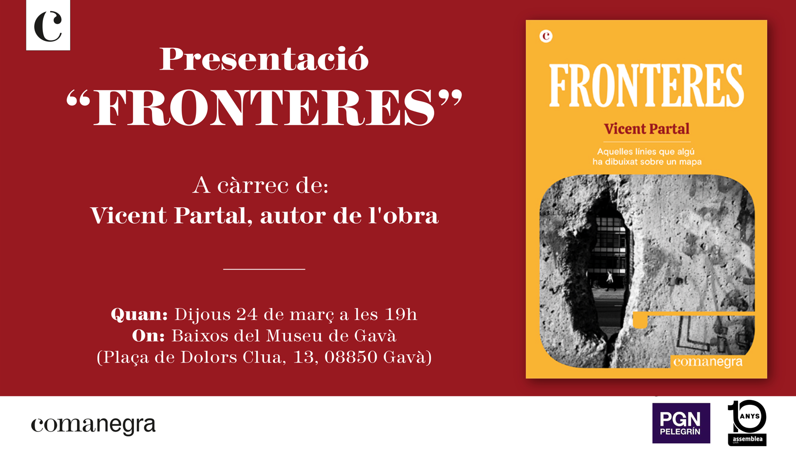 Vicent Partal presenta a Gavà el seu nou llibre, “Fronteres"