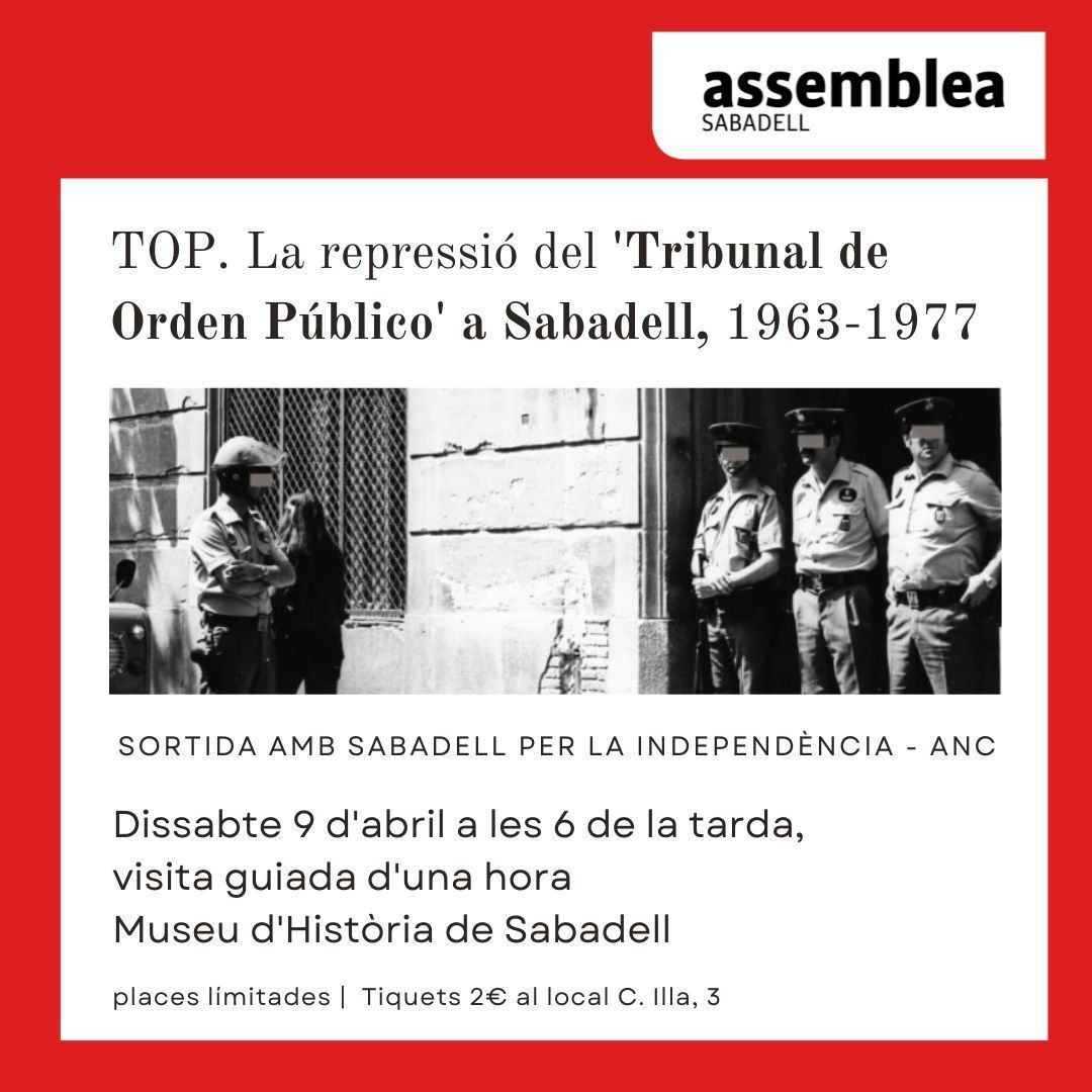 TOP. La repressió del "Tribunal de Orden Público" a Sabadell: 1963-1977