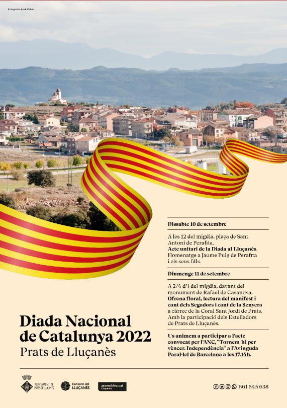 Diada Nacional de Catalunya 2022 Prats de Lluçanès