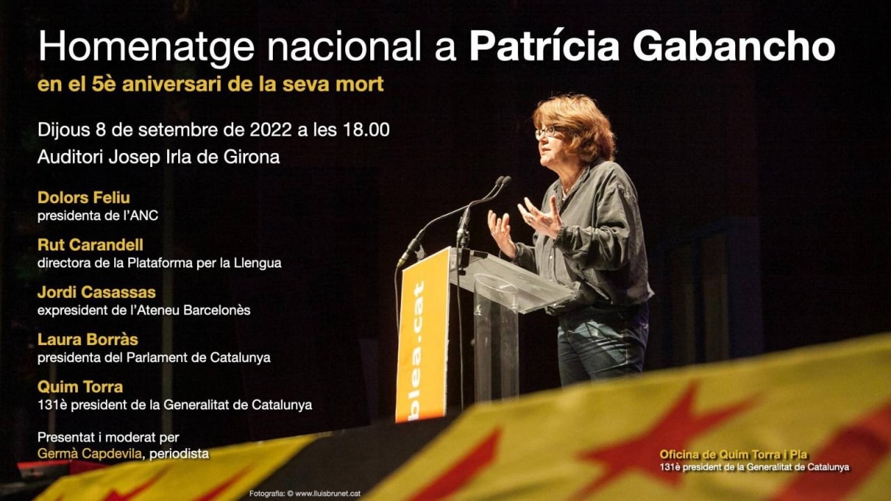 Homenatge nacional a Patrícia Gabancho