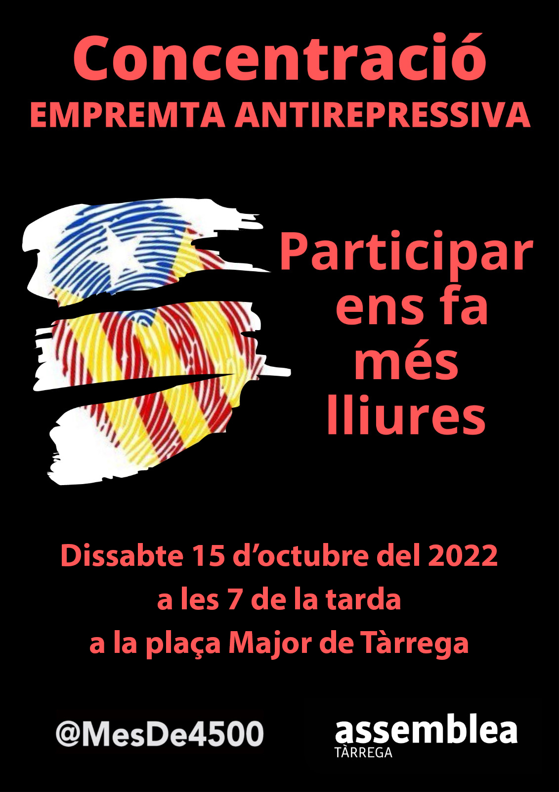 Concentració contra la repressió i per exigir la Independència de Catalunya