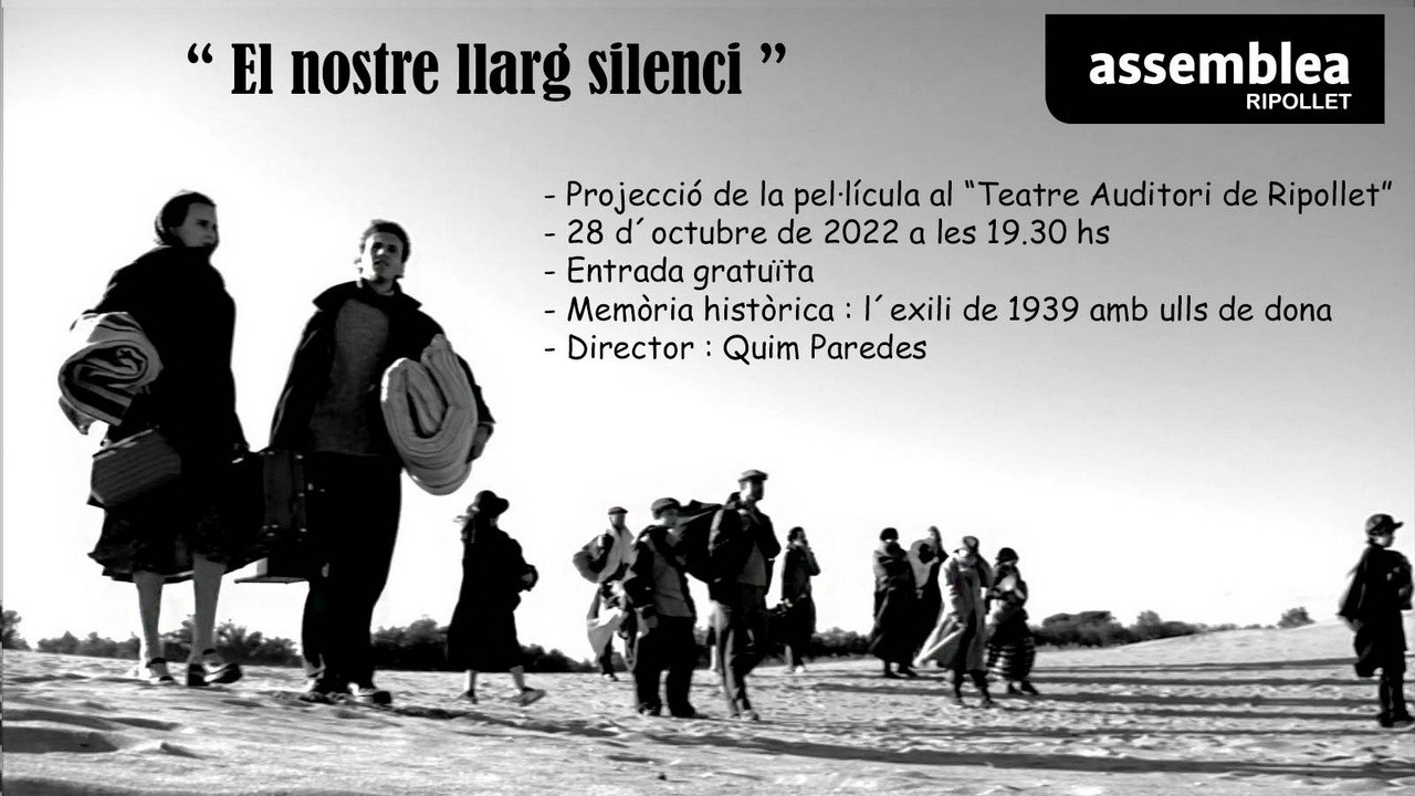 Projecció pel·lícula "El nostre llarg silenci"