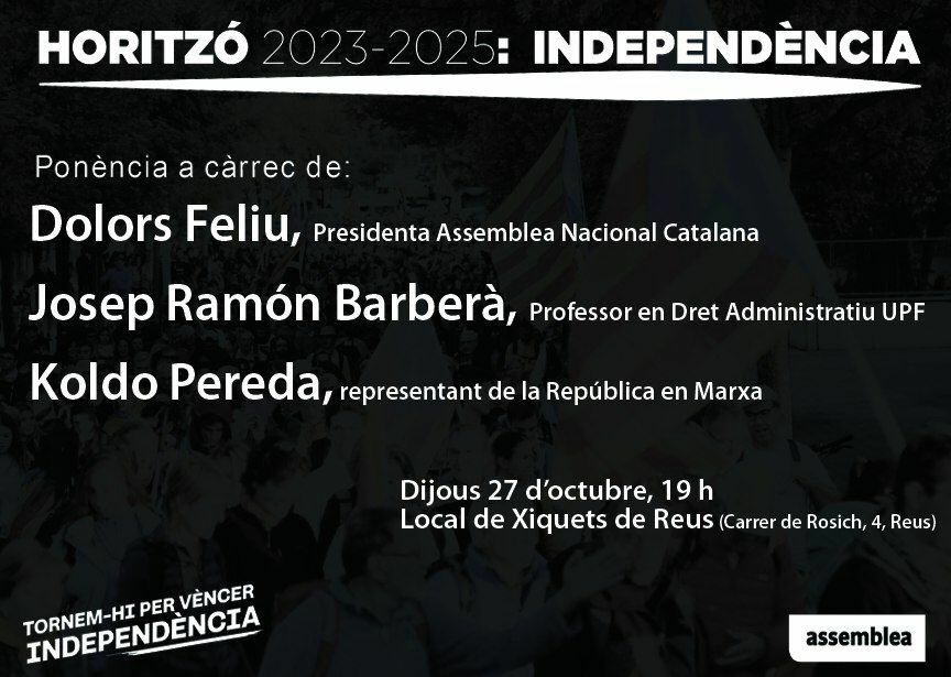 Horitzó 2023-25: Independència / Reus