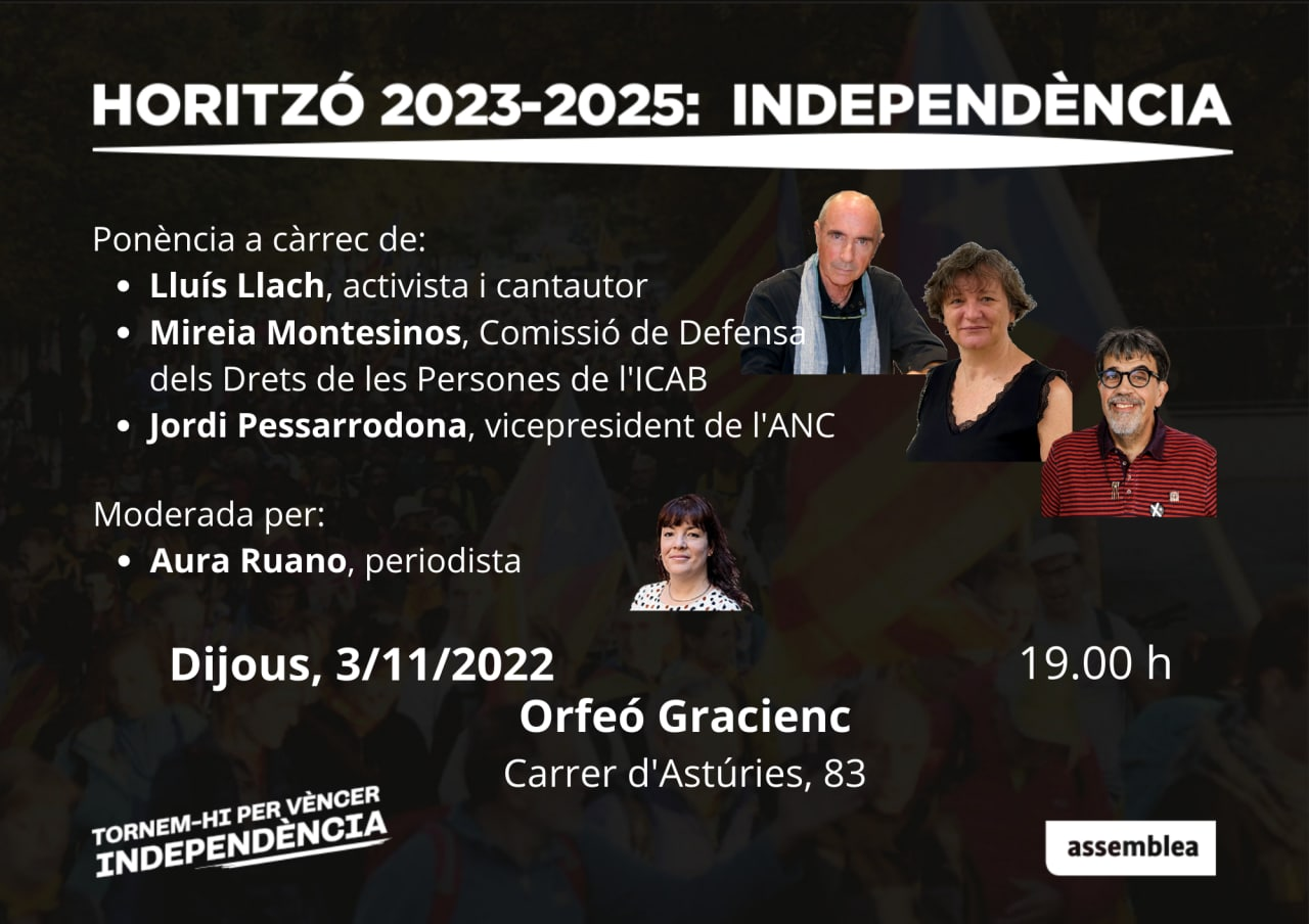 Horitzó 2023-25: Independència / Gràcia