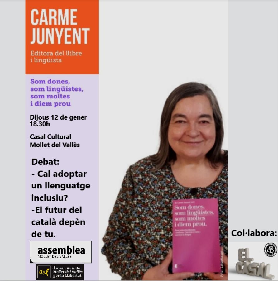 Carme Junyent. Presentació del seu llibre "Som dones, som lingüistes, som moltes i diem prou"