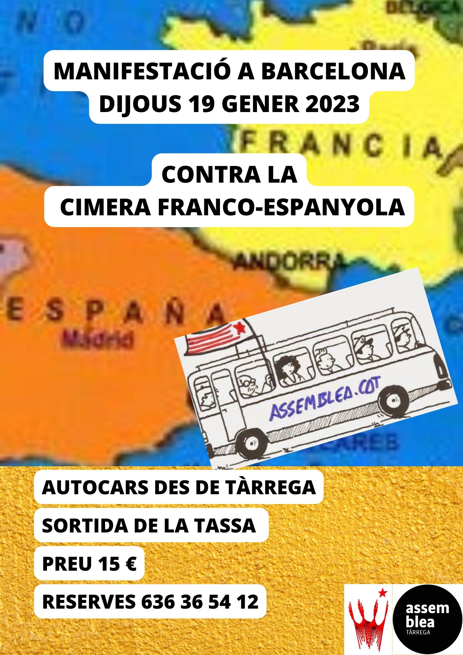 AUTOCARS A BARCELONA EL 19 DE  GENER 2023