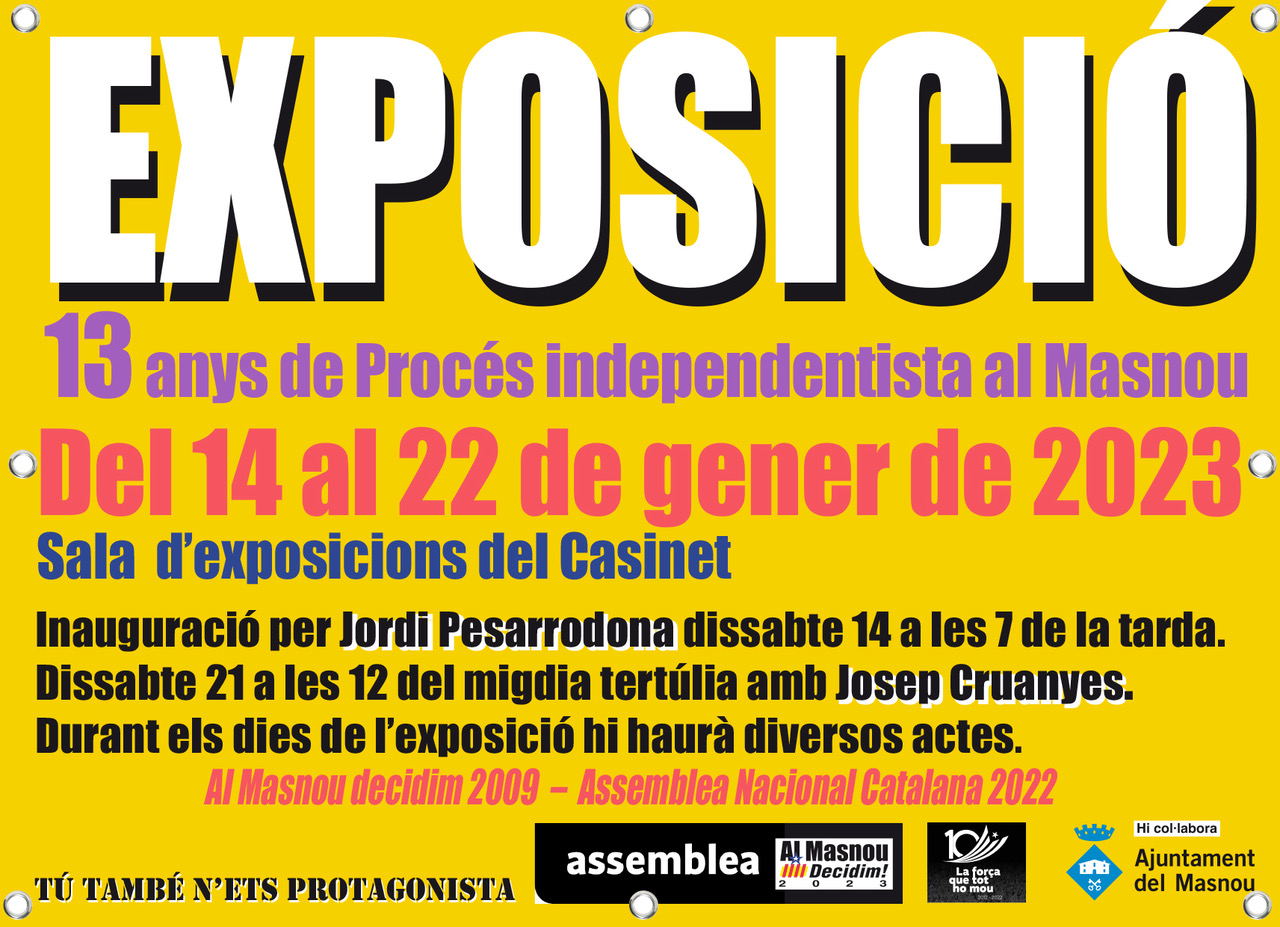 Exposició 13 anys de Procés Independentista al Masnou