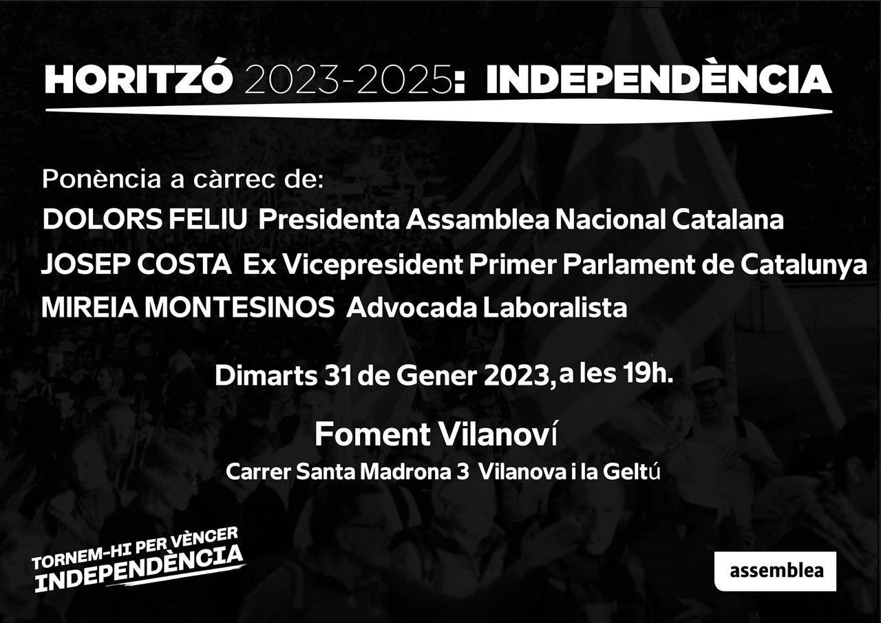 Horitzó 2023-2025: Independència // Vilanova i la Geltrú