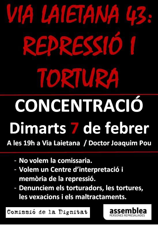 Via Laietana 43: Repressió i Tortura