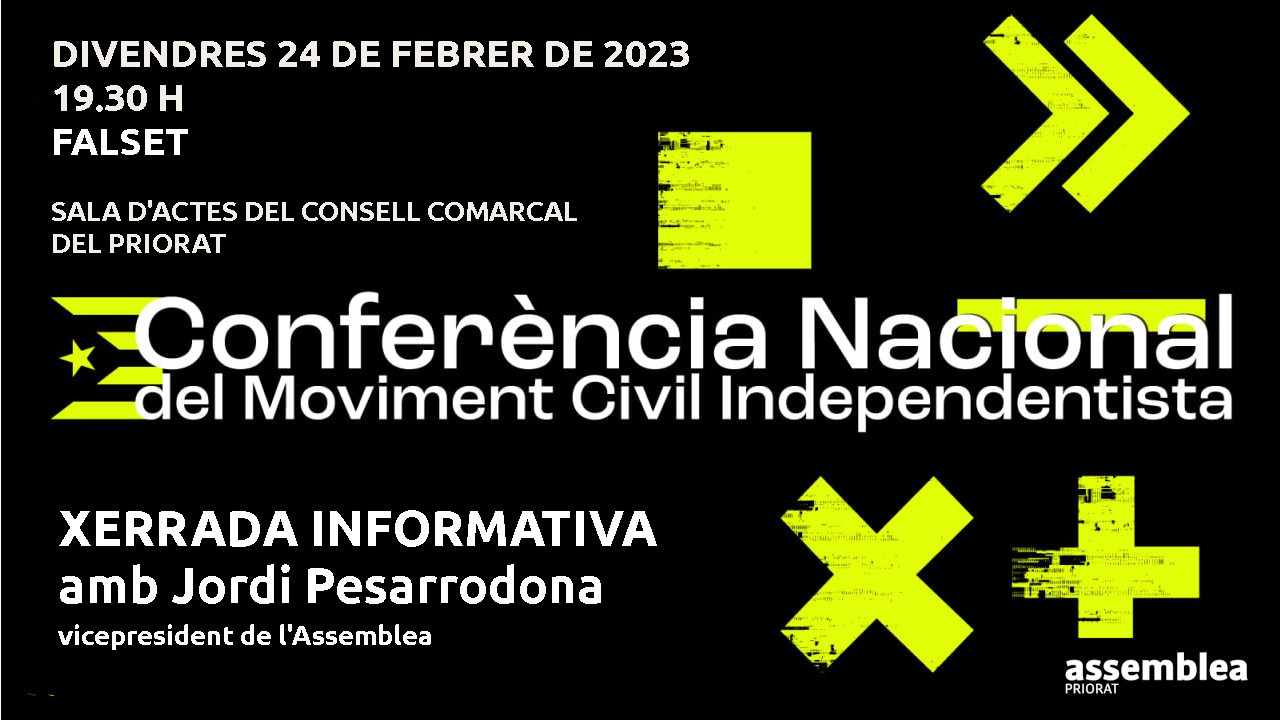 Xerrada Informativa sobre la Conferència Nacional del Moviment Civil Independentista
