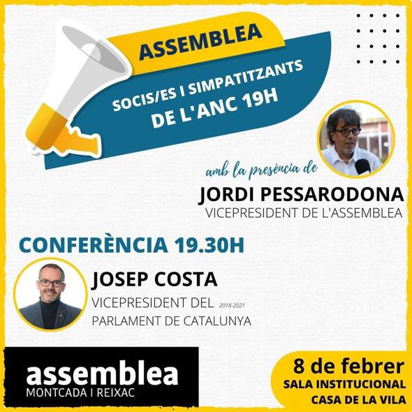 Assemblea amb Jordi Pesarrodona i Conferència amb Josep Costa