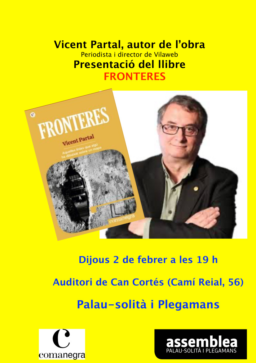 Presentació del llibre FRONTERES de Vicent Partal