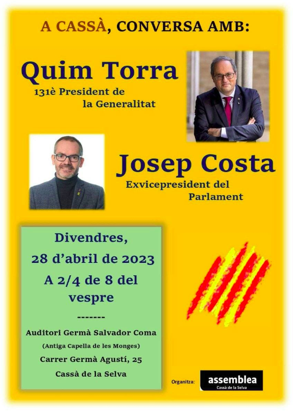 Conversa amb Quim Torra i Josep Costa