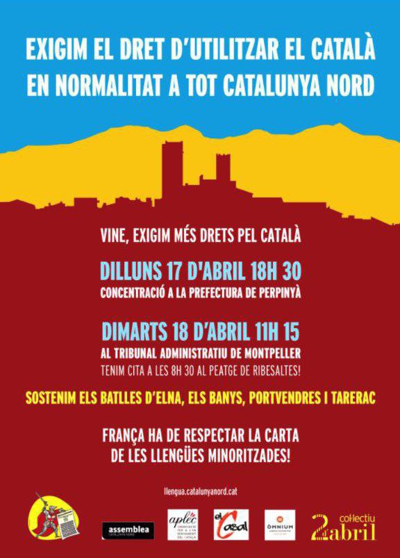 Exigim el dret d'utilitzar el català en normalitat a tot Catalunya Nord