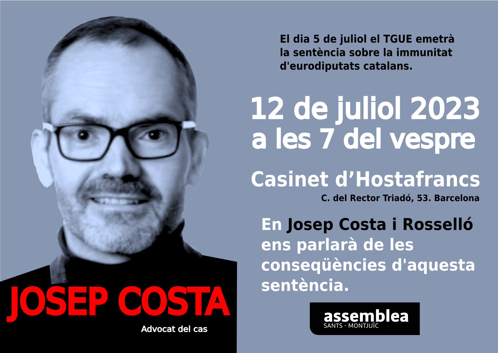 Josep Costa: Conseqüències de la sentència del TGUE