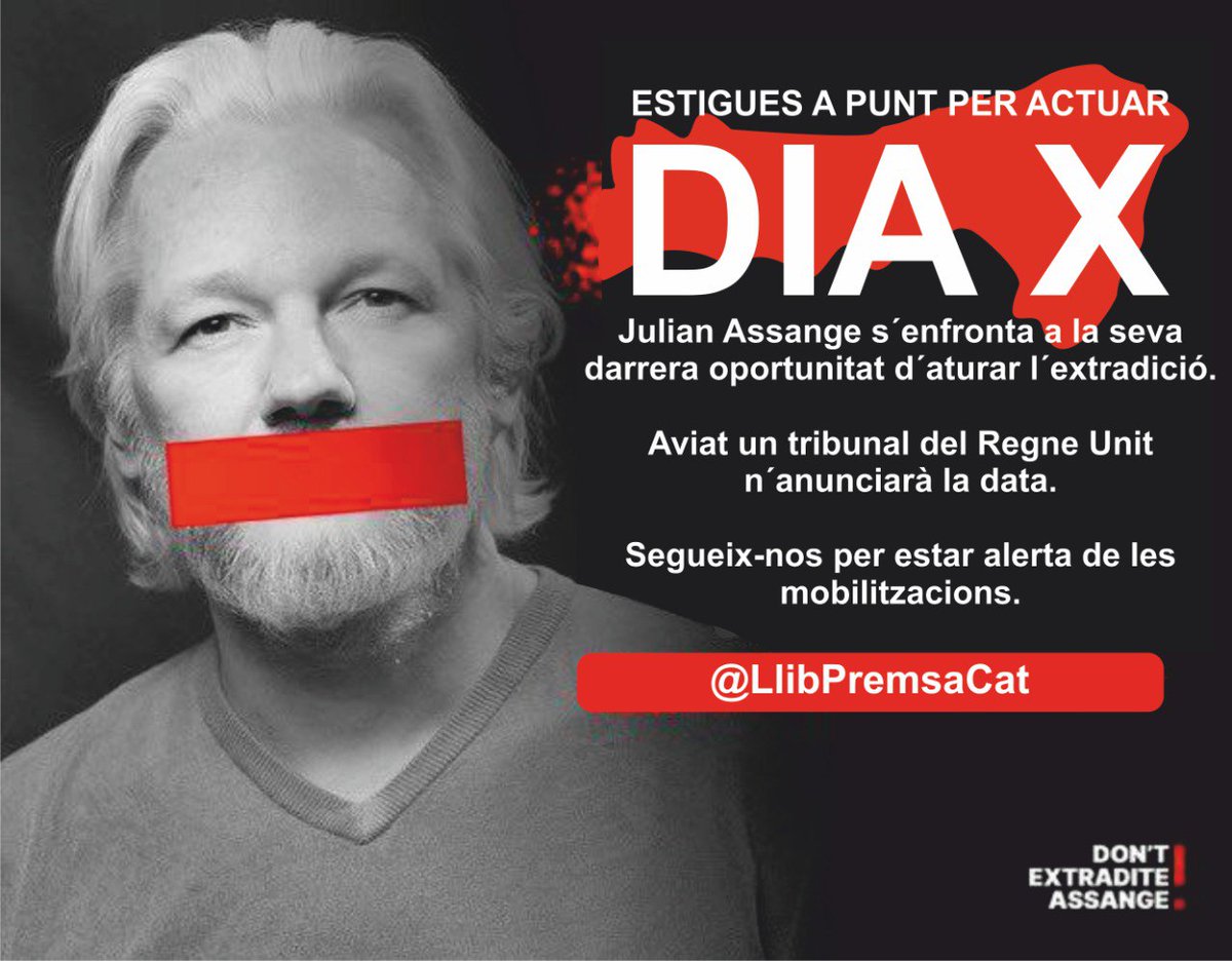 Concentració contra l'extradició d'Assange